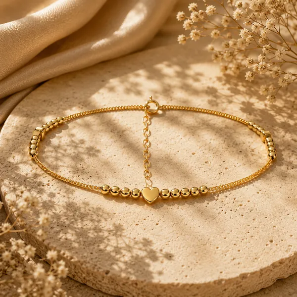 Qela_Golden_Heart_Anklet