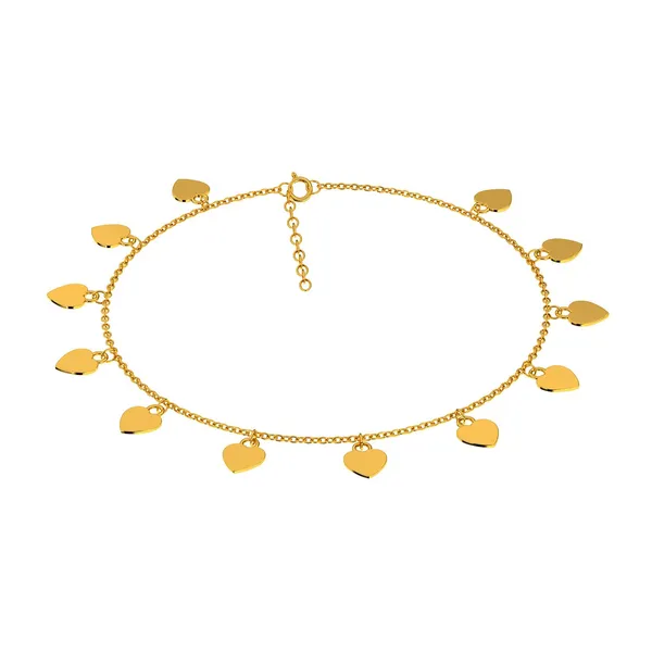 Vira_Golden_Heart_Anklet