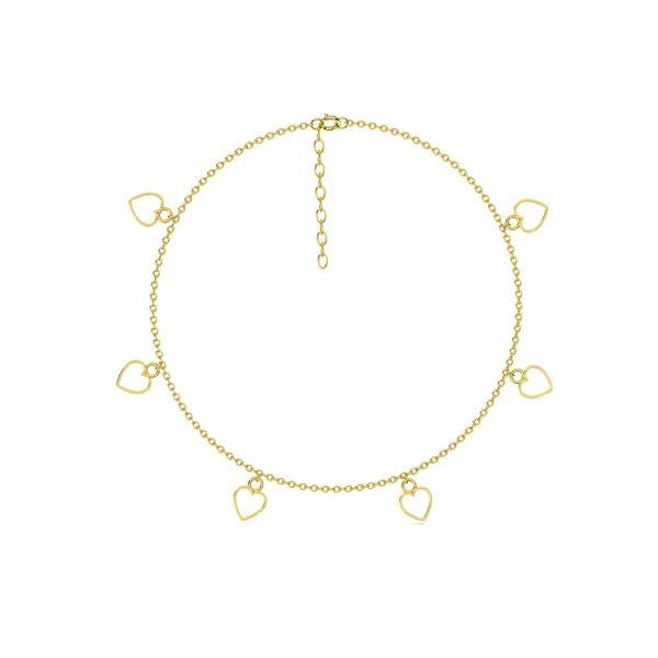 Qeya_Golden_Heart_Anklet