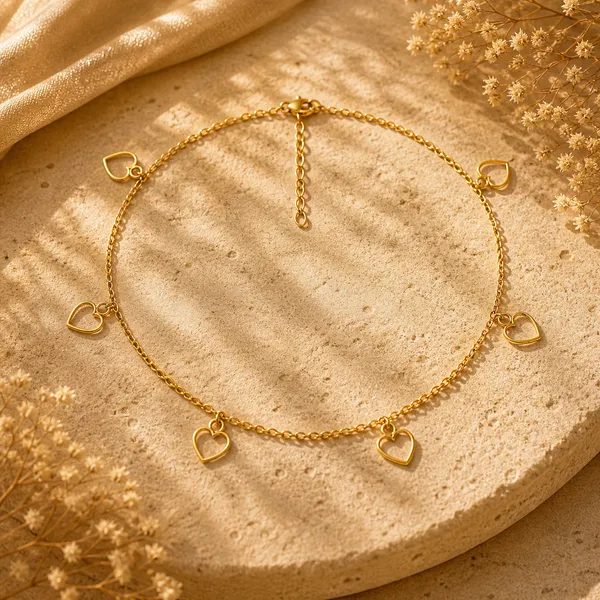 Qeya_Golden_Heart_Anklet