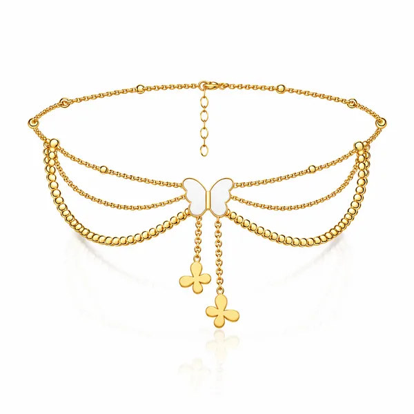 Bysa_Golden_Butterfly_Anklet