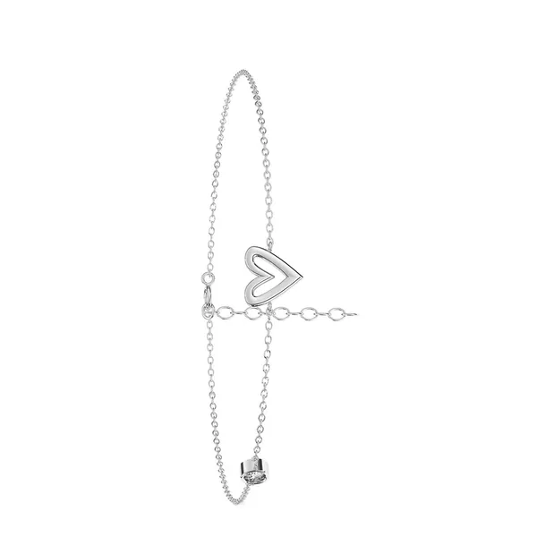 Ciri_Silver_Heart_Zirconia_Bracelet