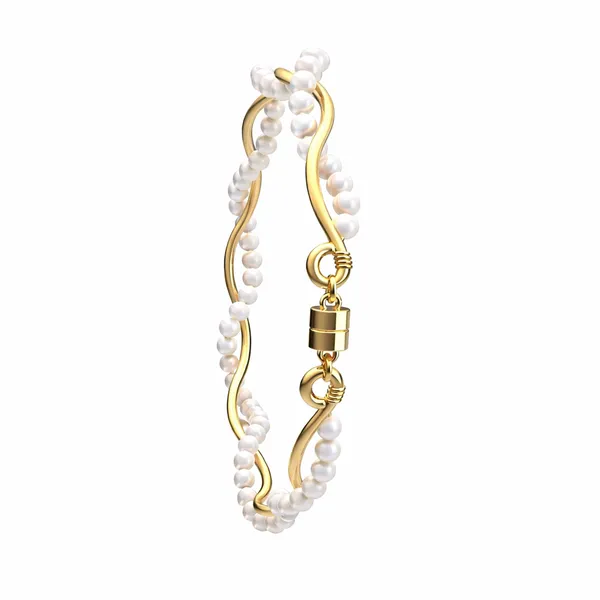 Evelyn_Golden_Pearl_Bracelets
