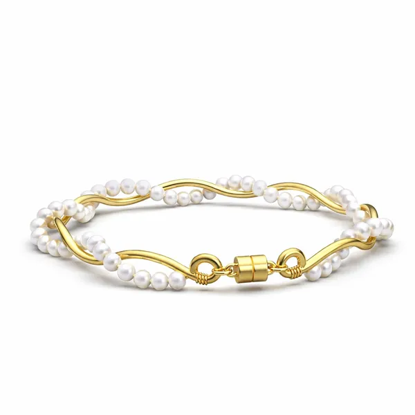 Evelyn_Golden_Pearl_Bracelets