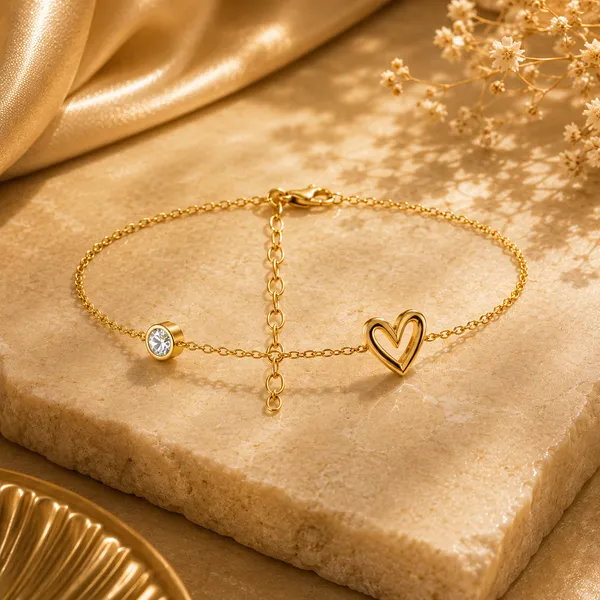 Ciri_Golden_Heart_Zirconia_Bracelet