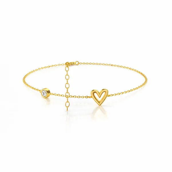 Ciri_Golden_Heart_Zirconia_Bracelet
