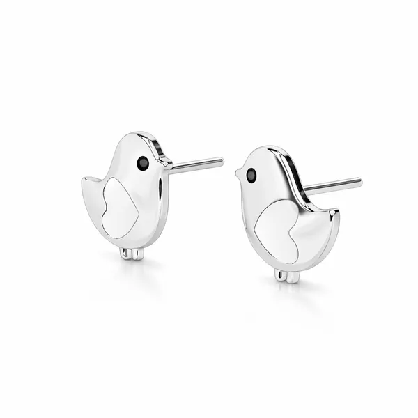 Cila_Silver_Stud_Enamel_Earrings