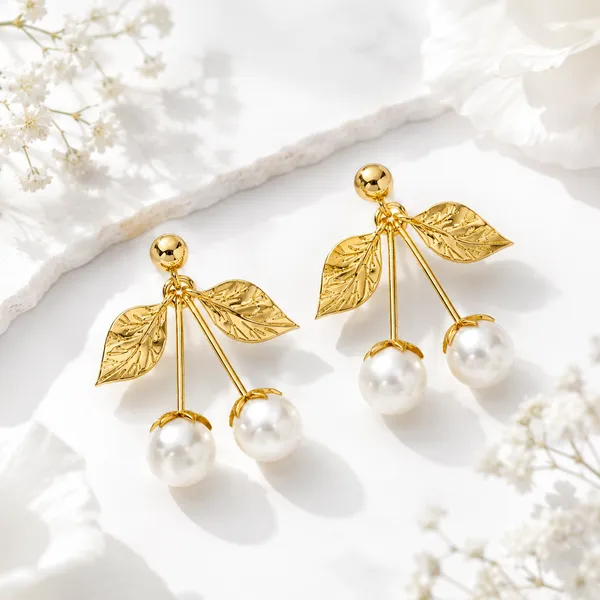 Bria_Golden_Synthetic_Pearl_Earrings
