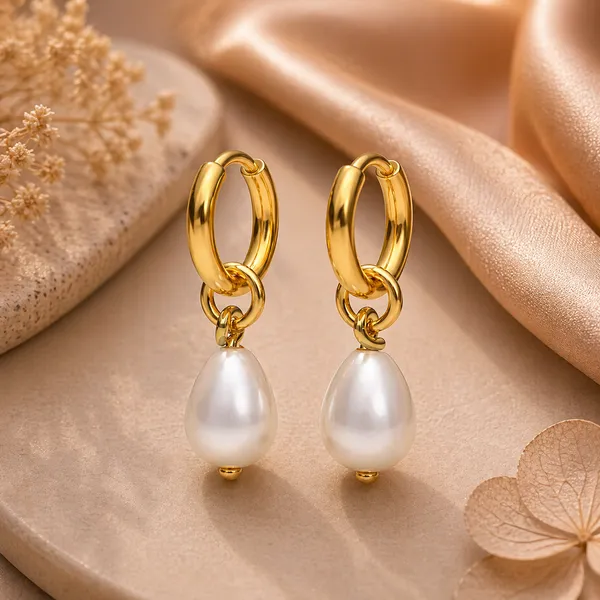 Kate_Golden_Round_Pearl_Earrings