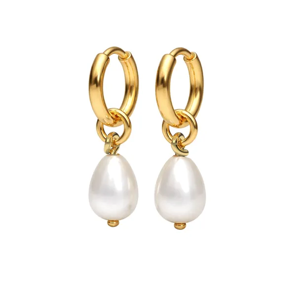 Kate_Golden_Round_Pearl_Earrings
