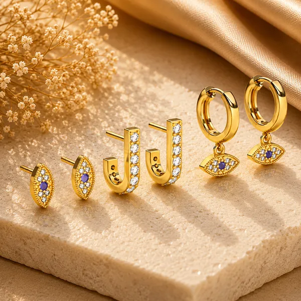 Demi_Golden_Earrings_Set