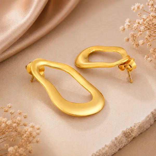 Noa_Golden_Organic_Earrings