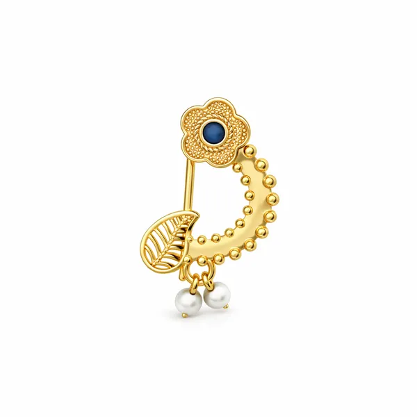 Liza_Golden_Pearl_Nose_Pin