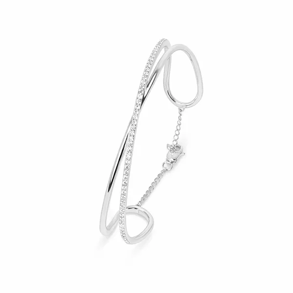 Hemi_Silver_Zirconia_Bangle