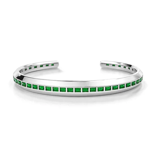 Kite_Silver_And_Green_Zirconia_Bangle
