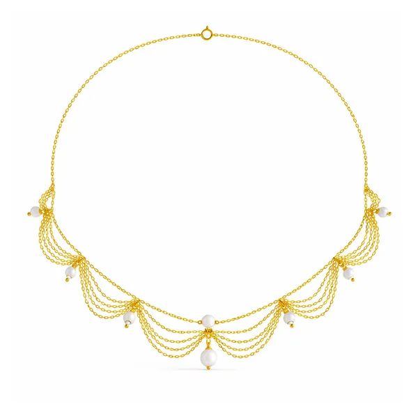 Lily_Golden_Synthetic_Pearl_Necklace