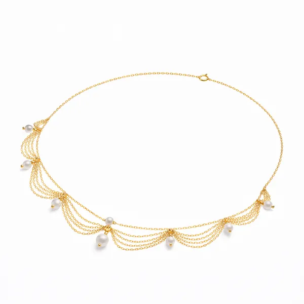 Lily_Golden_Synthetic_Pearl_Necklace