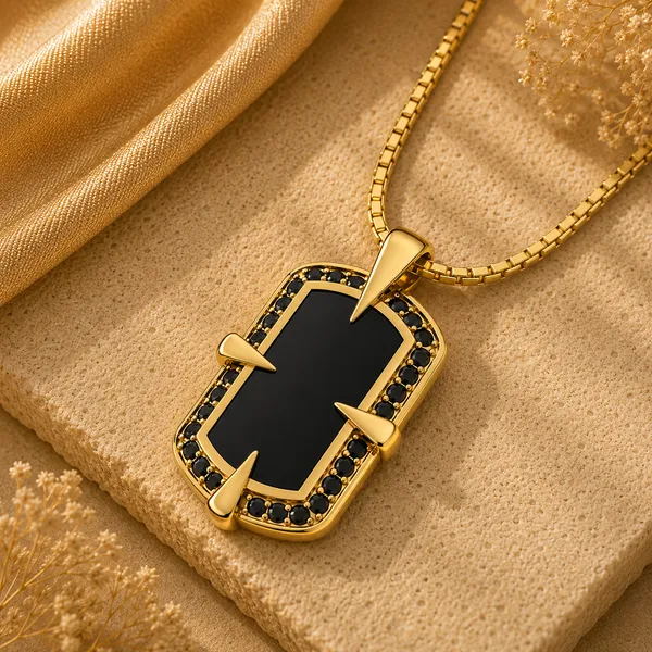 Savi_Golden_And_Black_Necklace