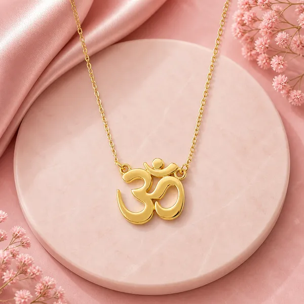 Cian_Sterling_Golden_Om_Necklace