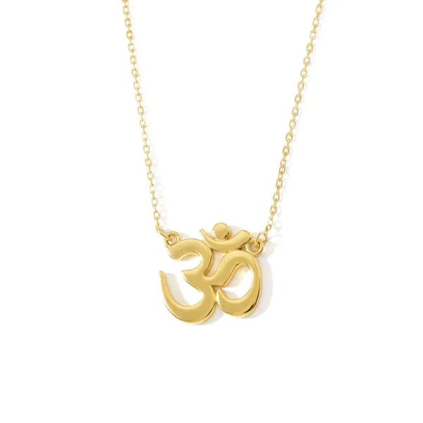 Cian_Sterling_Golden_Om_Necklace