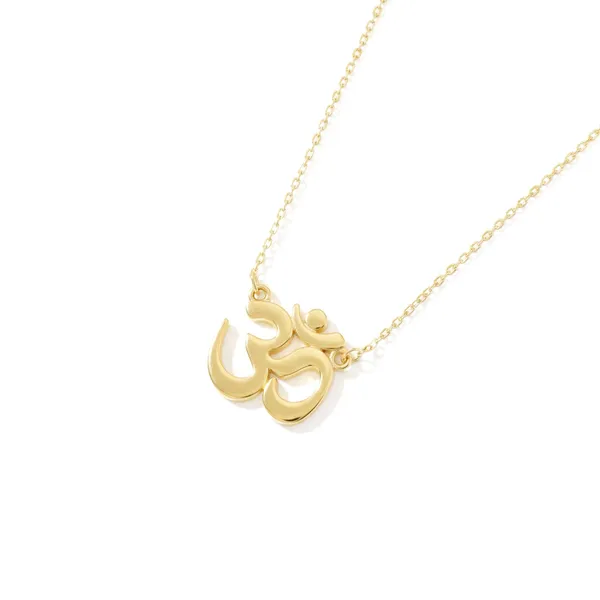 Cian_Sterling_Golden_Om_Necklace