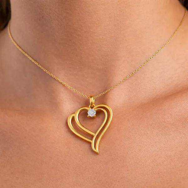 Brin_Golden_Heart_Zirconia_Necklace