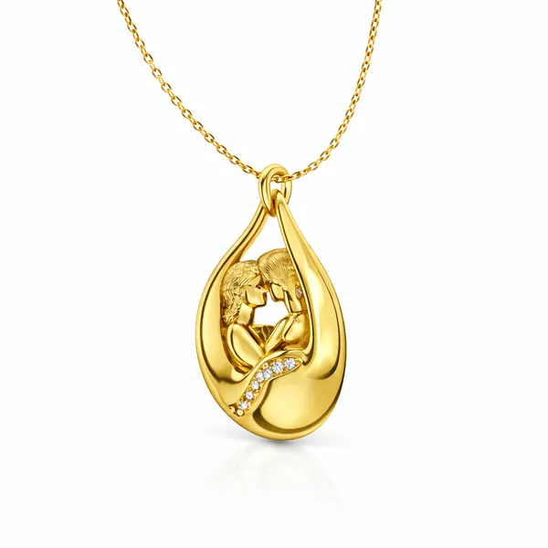 Aysa_Golden_Zirconia_Necklace