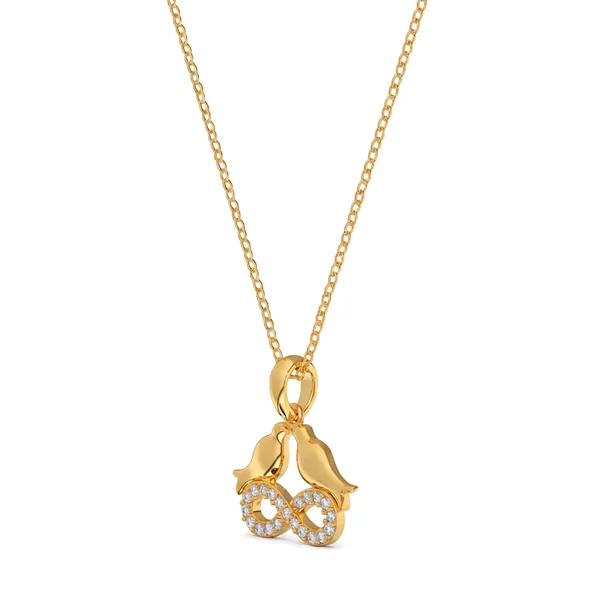 Cera_Golden_Zirconia_Bird_Necklace