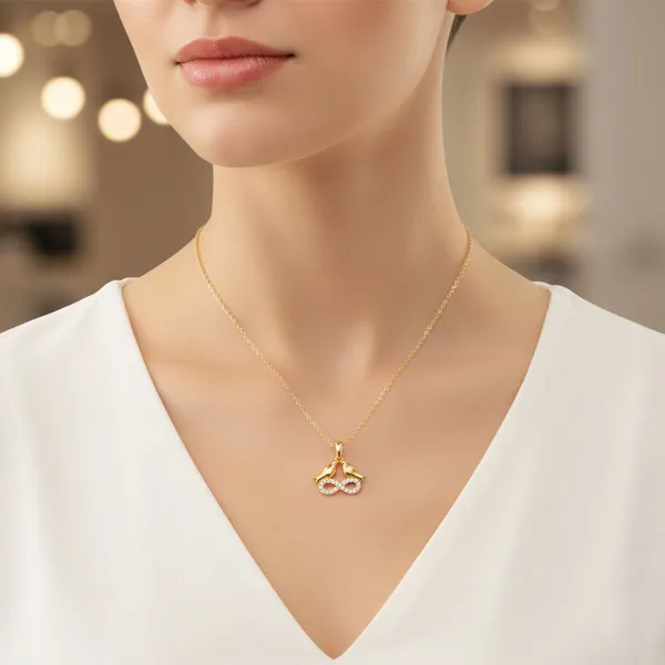 Cera_Golden_Zirconia_Bird_Necklace