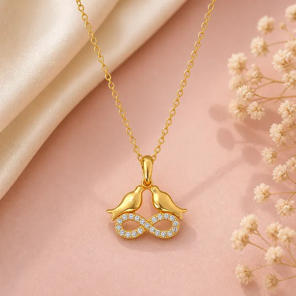 Cera_Golden_Zirconia_Bird_Necklace