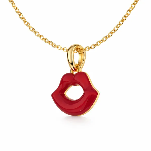 Elya_Golden_And_Red_Enamel_Necklace