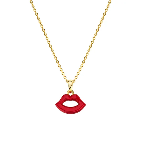 Elya_Golden_And_Red_Enamel_Necklace