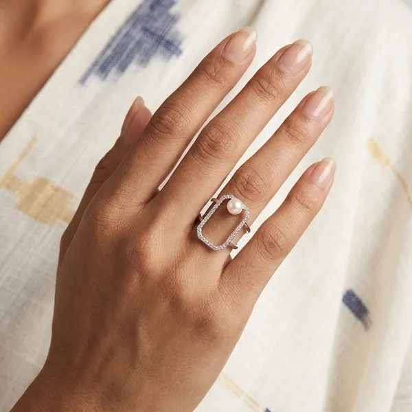 Tio_Silver_Adjustable_Pearl_Ring