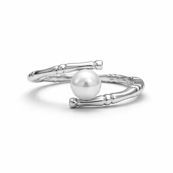 Lily_Silver_Pearl_Adjustable_Ring