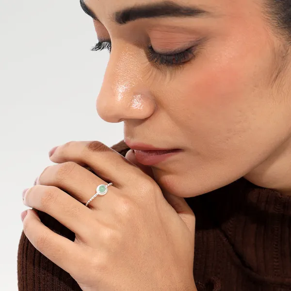 Lily_Silver_Aventurine_Adjustable_Ring