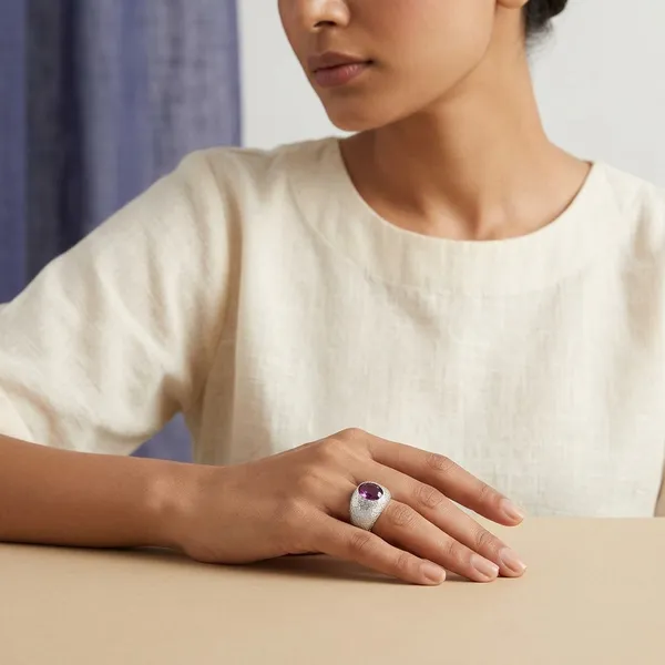 Alice_Silver_And_Red_Adjustable_Ring