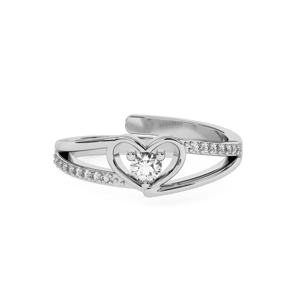 Drea_Silver_Heart_Zirconia_Adjustable_Ring