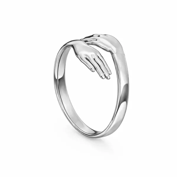 Nora_Silver_Hug_Hands_Adjustable_Ring