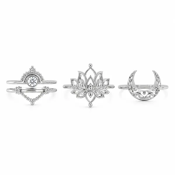 Lily_Silver_Adjustable_Ring_Set