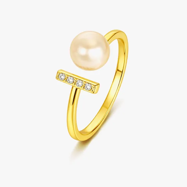 Poi_Golden_Pearl_Adjustable_Ring