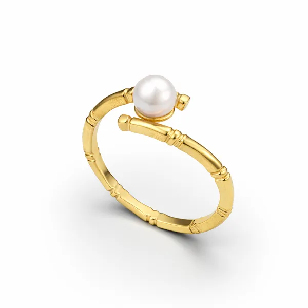 Lily_Golden_Pearl_Adjustable_Ring