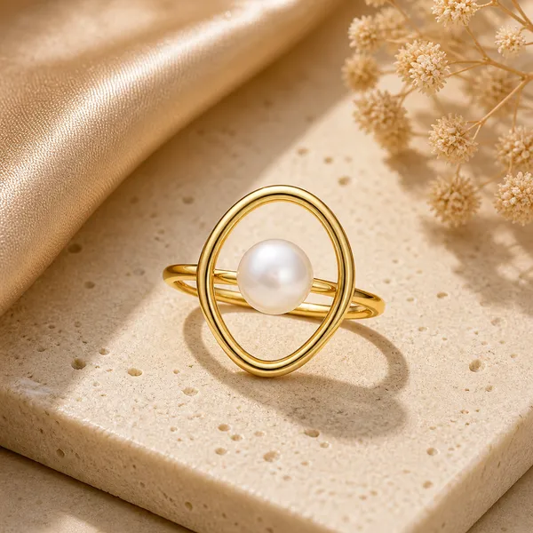 Nora_Golden_Pearl_Adjustable_Ring