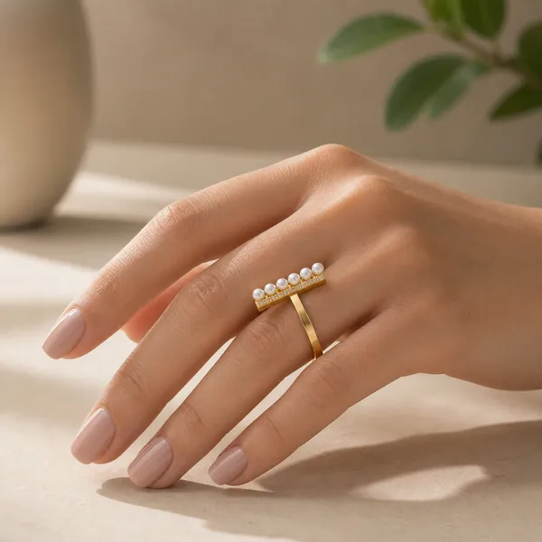 Cora_Golden_Adjustable_Pearl_Ring