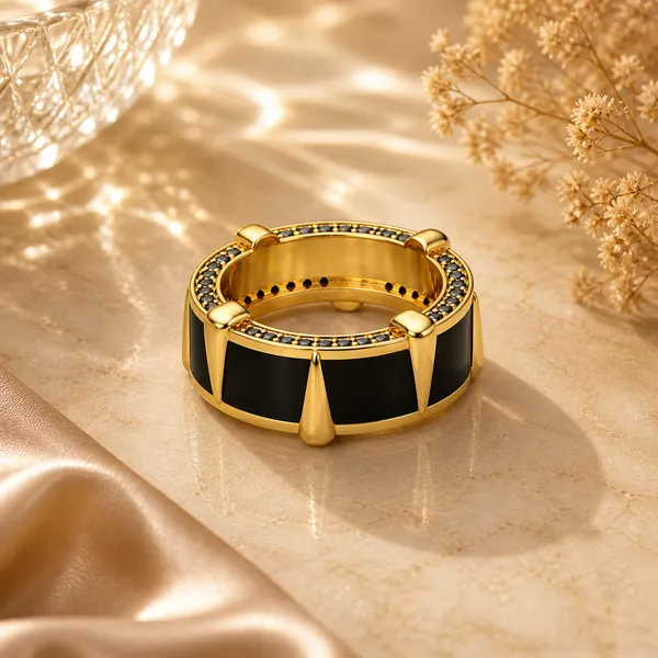 Cruz_Golden_Enamel_Adjustable_Ring