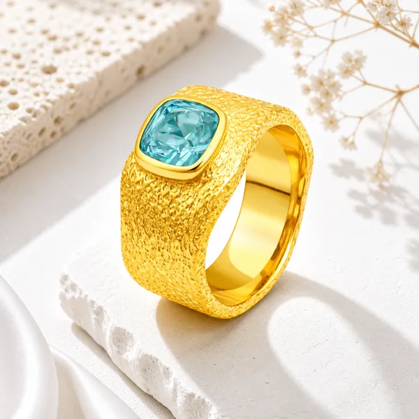 Moi_Golden_And_Blue_Adjustable_Ring
