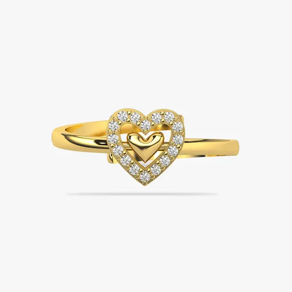 Miva_Golden_Heart_Adjustable_Ring
