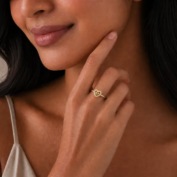 Miva_Golden_Heart_Adjustable_Ring