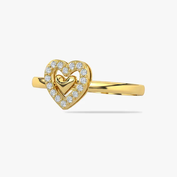 Miva_Golden_Heart_Adjustable_Ring