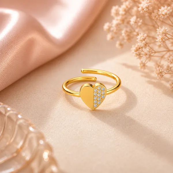 Meya_Golden_Heart_Adjustable_Ring