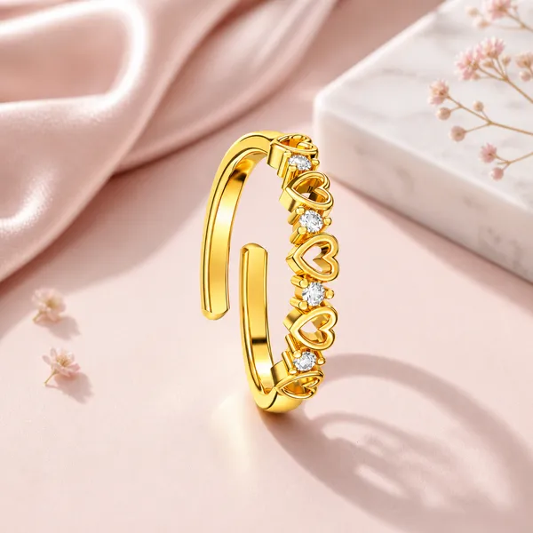 Dami_Golden_Heart_Zirconia_Adjustable_Ring